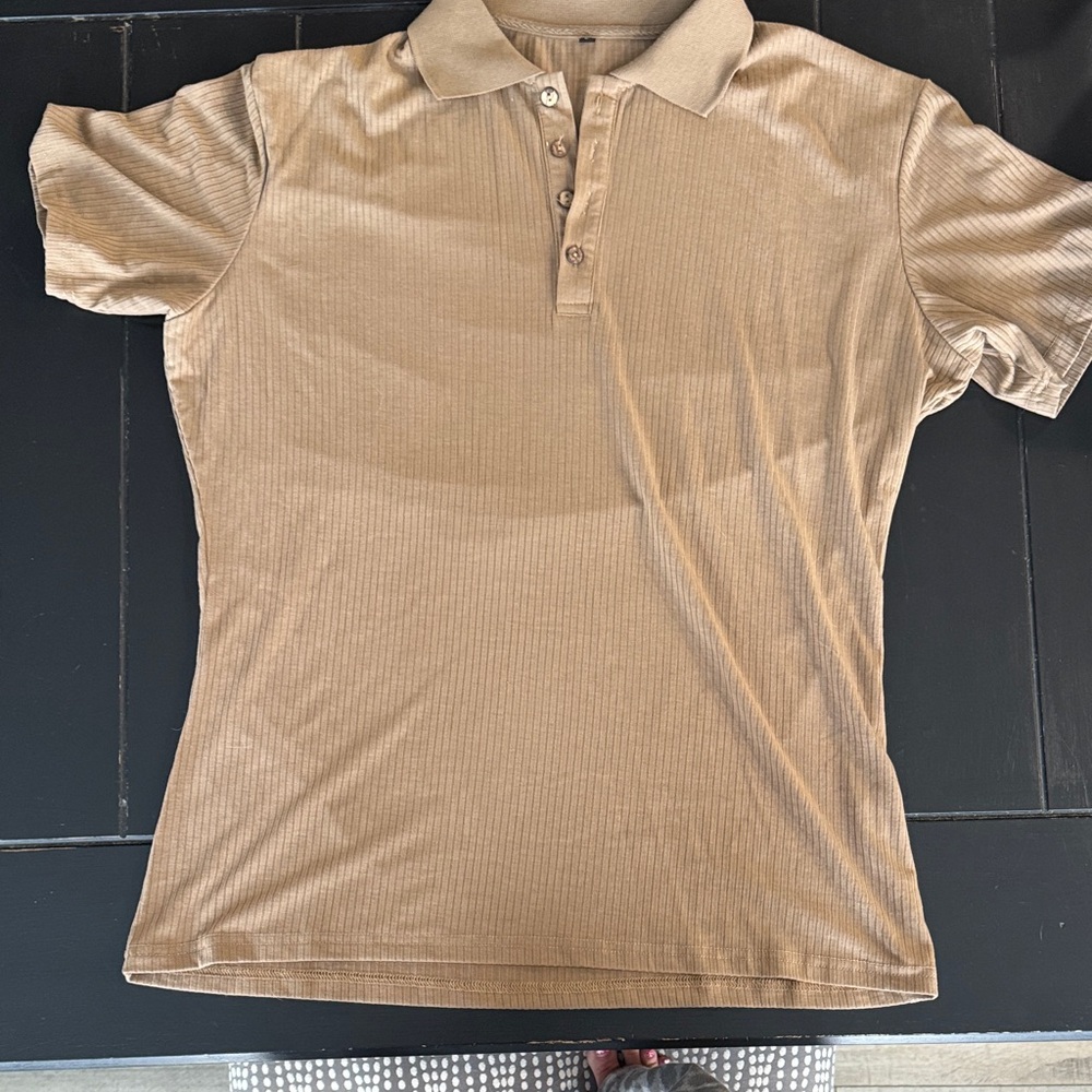 Amazon Men's Beige Polo Shirt